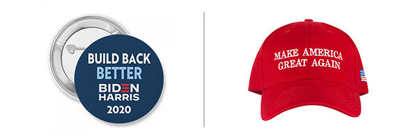 2020 presidential election campaign logos