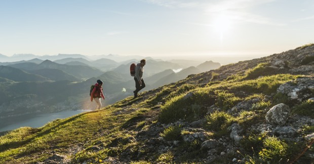 Photo of people climbing a mountain